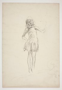 パックの勉強 真夏の夜より 作： Edwin Austin Abbey