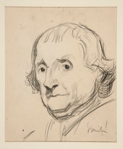 Study for Smith?: ペンシルバニア州ハリスバーグの州議会議事堂の壁画のスケッチ、1902～1911 年 (John Singer Sargent によって完成) 作： Edwin Austin Abbey