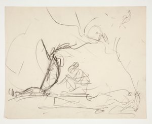 聖杯の探求のための習作 (1901 年に完成した、ボストン公立図書館のための 15 枚の絵画のシリーズ) 作： Edwin Austin Abbey