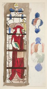 枢機卿（？）を描いた正体不明のステンドグラスの研究 作： Edwin Austin Abbey