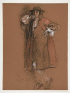 左の図の研究 作： Edwin Austin Abbey