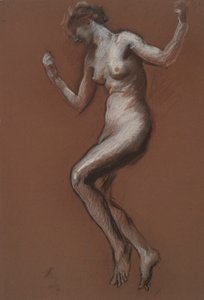 午後1時の姿を研究 作： Edwin Austin Abbey