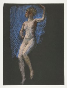 午後4時の姿を研究 作： Edwin Austin Abbey