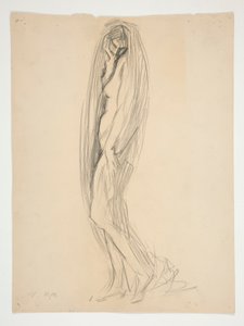 午後7時の図の研究 作： Edwin Austin Abbey