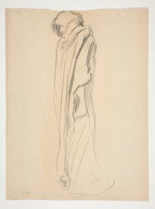 午後9時の姿を研究 作： Edwin Austin Abbey