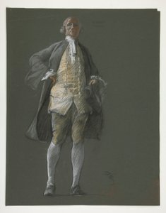 ロバート・モリス下院議員の図の研究 作： Edwin Austin Abbey