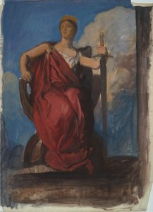 ペンシルバニアの天才の図の研究 作： Edwin Austin Abbey