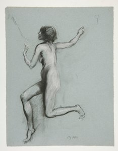午前9時の姿の勉強 作： Edwin Austin Abbey