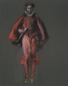 サー・ウォルター・ローリーの図の習作 作： Edwin Austin Abbey