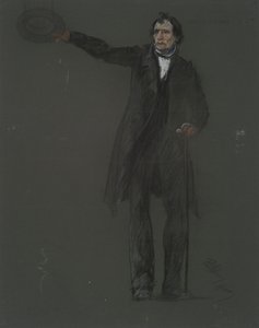 サデウス・スティーブンスの図の研究、 作： Edwin Austin Abbey
