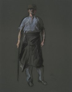 労働者の姿の研究、 作： Edwin Austin Abbey