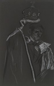 エドワード 7 世の戴冠式のためのピアの研究 作： Edwin Austin Abbey