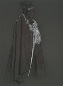 エドワード7世の戴冠式のためのピアの研究 作： Edwin Austin Abbey