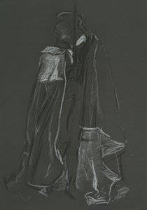 エドワード 7 世の戴冠式のためのピアの研究 作： Edwin Austin Abbey