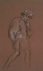 歩く男の研究 作： Edwin Austin Abbey