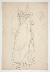 天使の習作（ステンドグラス用？天井用？） 作： Edwin Austin Abbey