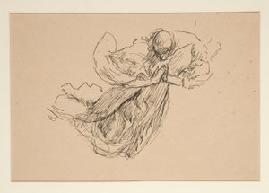 天使の習作（ステンドグラス用？天井用？） 作： Edwin Austin Abbey