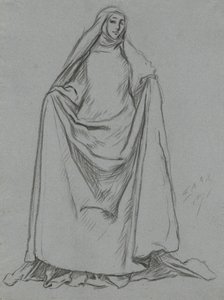 女性像の研究（裏：男性像） 作： Edwin Austin Abbey