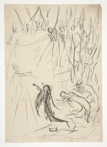 The Achievement of the Grail、The Quest of the Holy Grail の習作 (1901 年に完成したボストン公立図書館の 15 枚の絵画のシリーズ) 作： Edwin Austin Abbey
