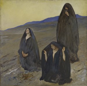 3人のマリア、1905-10年頃 作： Edwin Austin Abbey