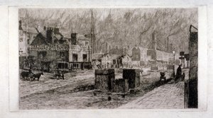 Vine Tavern、Mile End Road、ステップニー、ロンドン、1871 作： Edwin Edwards