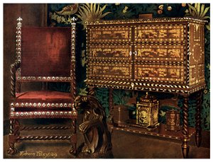 16世紀後半の大陸家具のグループ、1910年。 作： Edwin Foley