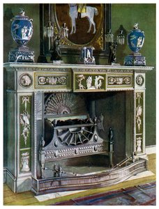 ウェッジウッドのフラックスマン煙突片、フォンテーヌブロー、フランス、1911年から1912年。 作： Edwin Foley