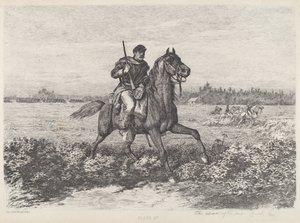 騎兵隊の前進 作： Edwin Forbes