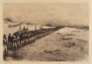 戦線の停止 作： Edwin Forbes