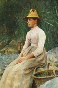 ムール貝の少女、 作： Edwin Harris