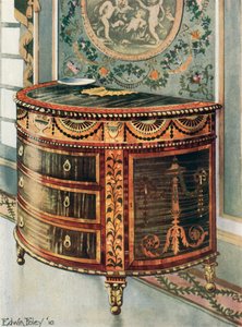 象眼サテンウッド便器-Ormoluマウント 作： Edwin John Foley