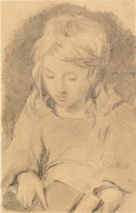若い女の子カーディングウール 作： Edwin Landseer