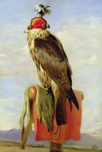 フード付きファルコン 作： Edwin Landseer