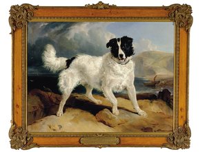 ウィリアム・エリス・ゴズリングの所有物であるネプチューン、Esq。、1824 作： Edwin Landseer