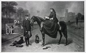 1865年の絵画の後、オズボーンにあるビクトリア女王 作： Edwin Landseer