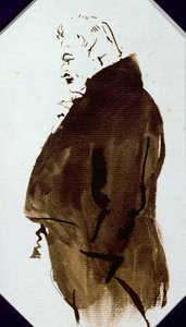 シドニー・スミス（1771-1845）c.1821（紙に鉛筆とトイレ） 作： Edwin Landseer