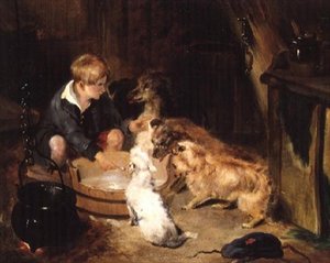 ザ・ブレックファースト・パーティ 作： Edwin Landseer