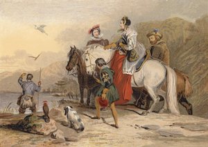 ホーキングパーティー 作： Edwin Landseer