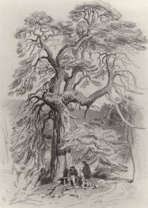 古いモミの木の下で 作： Edwin Landseer
