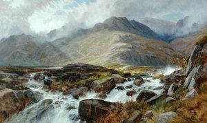 1876年、Pen-Y-Glogのグライダーファウル 作： Edwin Pettitt