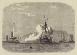 ポートランド道路でHMSグラットンに対する裁判を開始 作： Edwin Weedon
