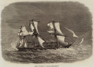 スコールのHMSピラード 作： Edwin Weedon