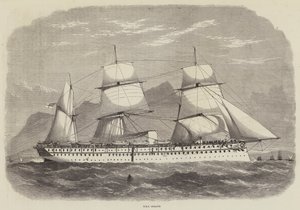 インドとプリンスオブウェールズ、HMSセラピス 作： Edwin Weedon