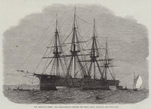 私たちの鉄被覆艦隊、チャタムのフォリーポイント沖のHM蒸気フリゲートアキレス