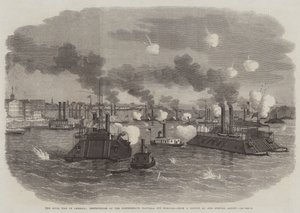 アメリカ南北戦争、メンフィス沖の南軍南軍の破壊