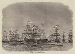 ポートランドハーバーのアイアンクラッドの艦隊 作： Edwin Weedon