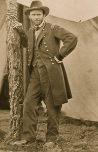 U.S.グラント将軍（1863年、ヴァージニア州コールドハーバー司令部にて）（写真）。 作： Egbert Guy Fowx