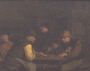 カードプレーヤー」1655年～60年頃（油彩・キャンバス） 作： Egbert van the Elder Heemskerck