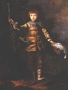 森の中で踊る少年の肖像 作： Eglon Hendrick van der (attr. to) Neer