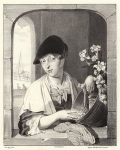 魚屋 作： Eglon van der Neer